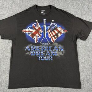 21 Savage American Dream Tour Shirt Mens 2XL‎ Black Flag Dagger Slaughter Gang